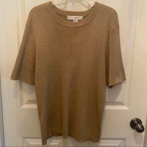 Vintage Womans Gold Accented Top